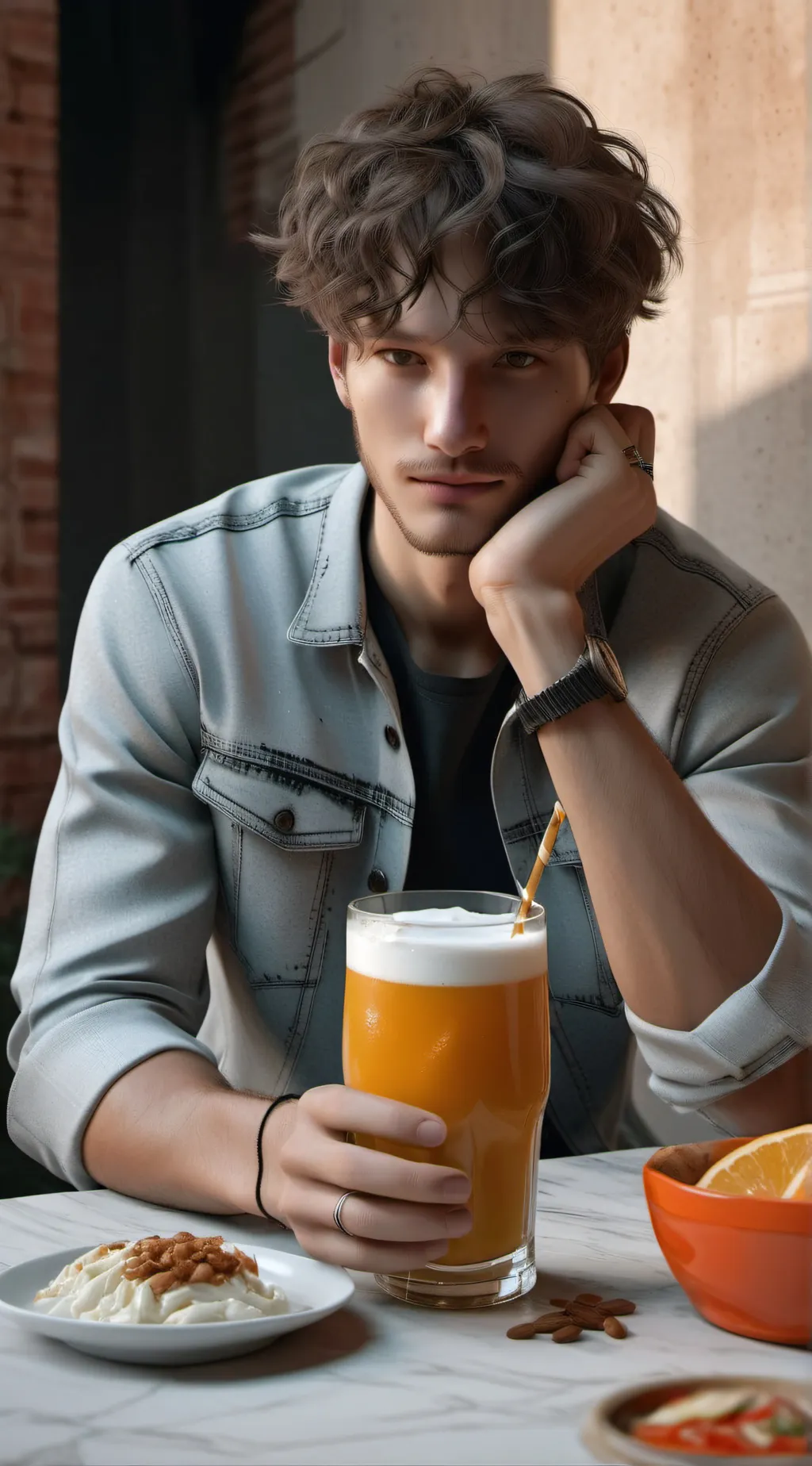 ai character: damine background