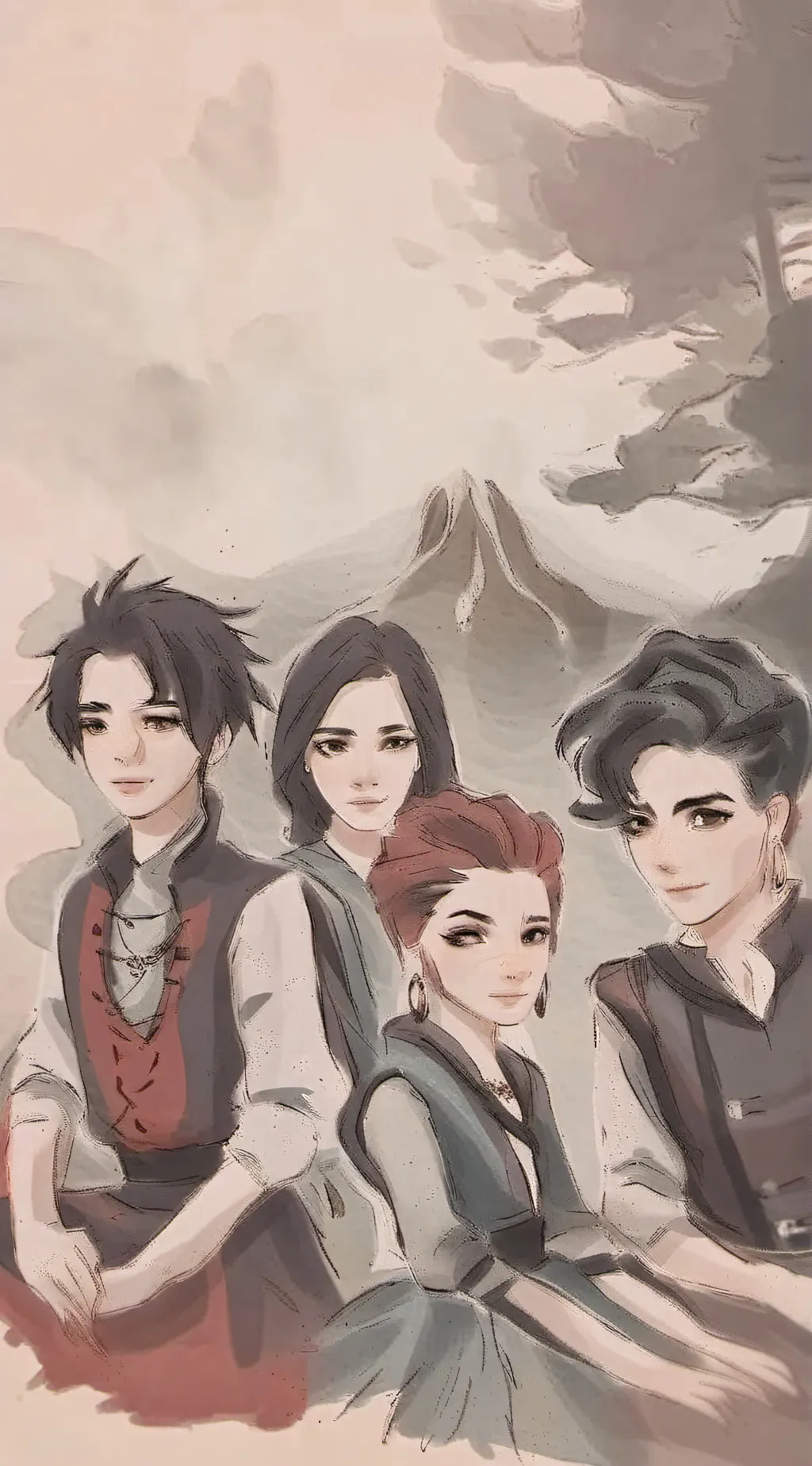 ai character: Descendants 1 background