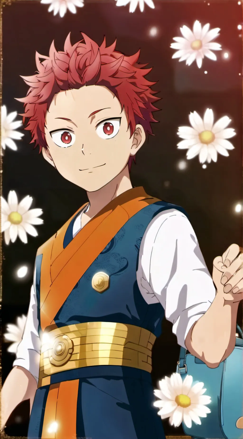 ai character: Eijiro Kirishima  background