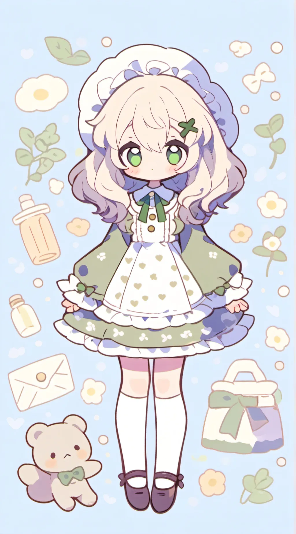 ai character:  Isabelle 🌿🤍 background
