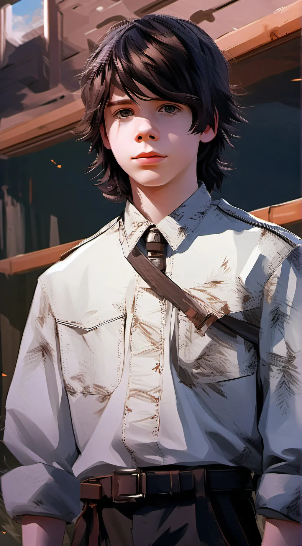ai character: Carl grimes background