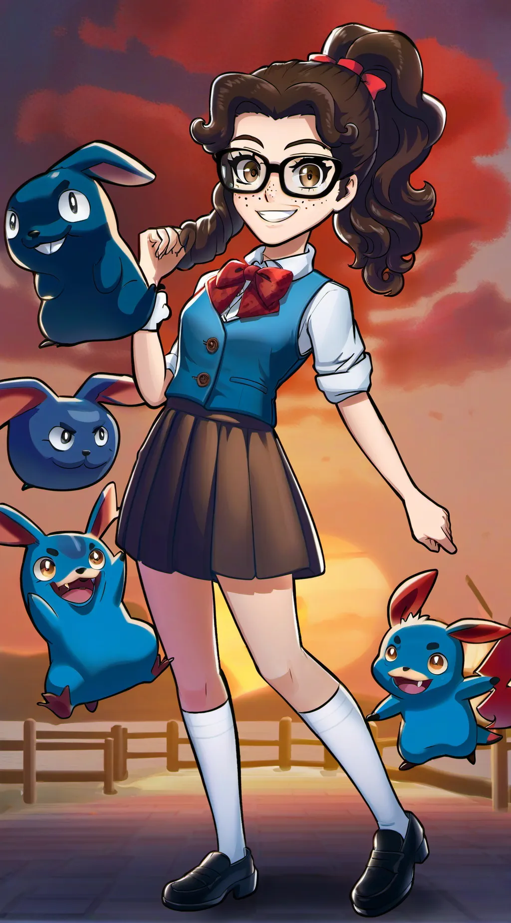 ai character: Diana  background