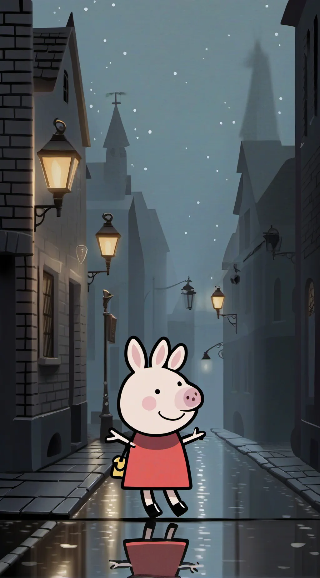 ai character: buff peppa background