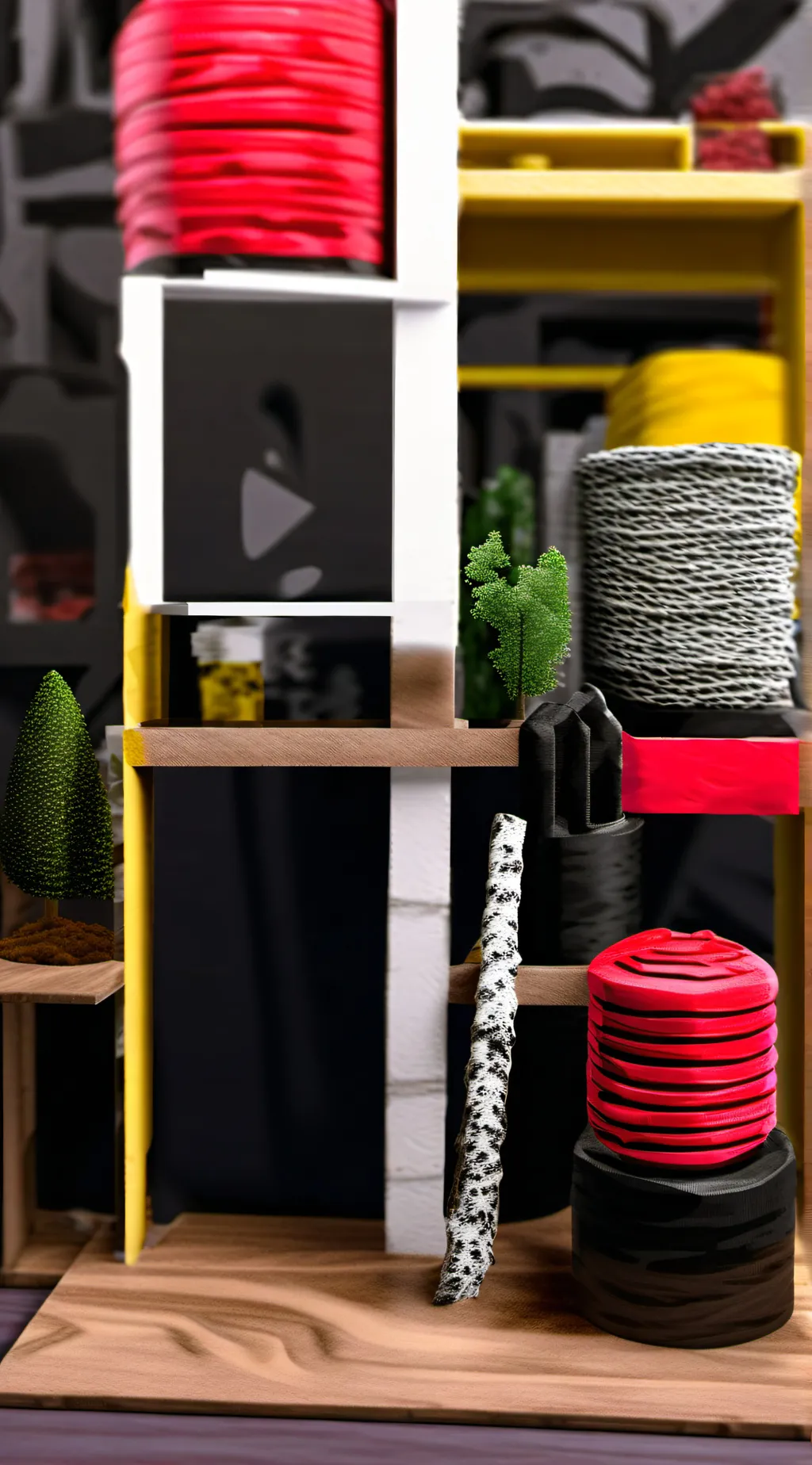 ai character: Rainbow background