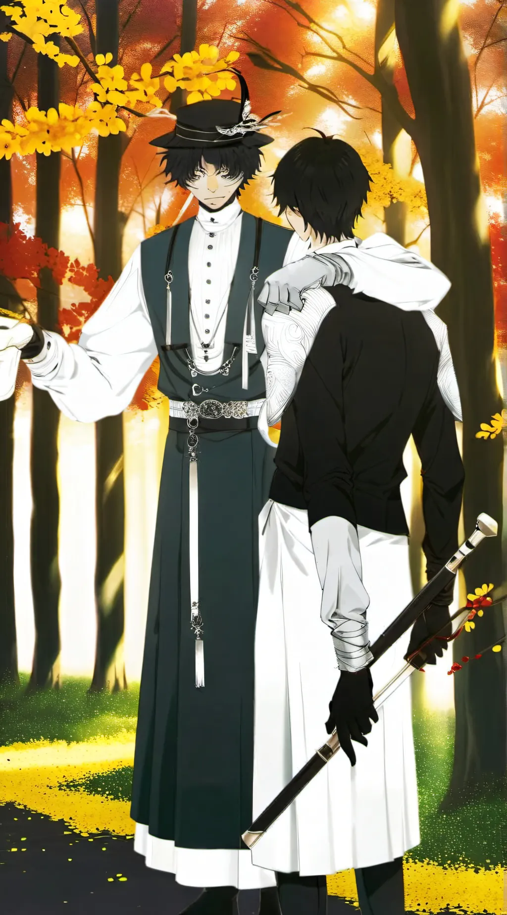 ai character: nike and vio background