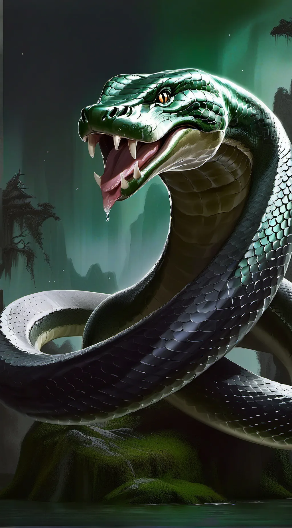 ai character: croconda background