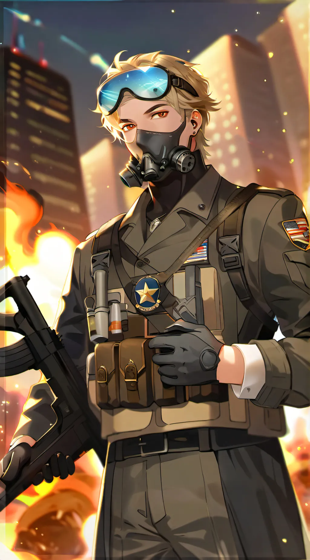 ai character: Anti-furry  background