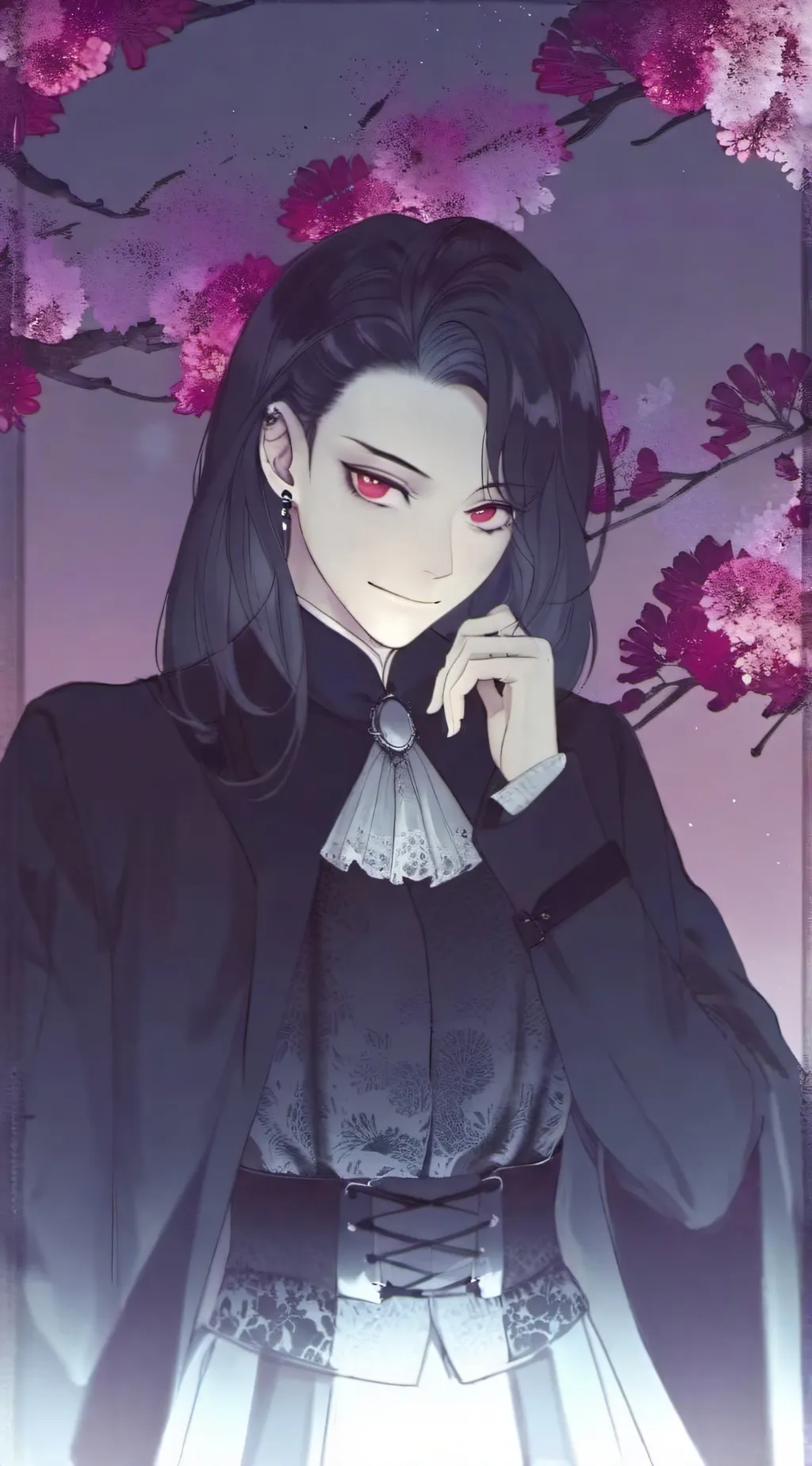 ai character: The Shadow Queen  background