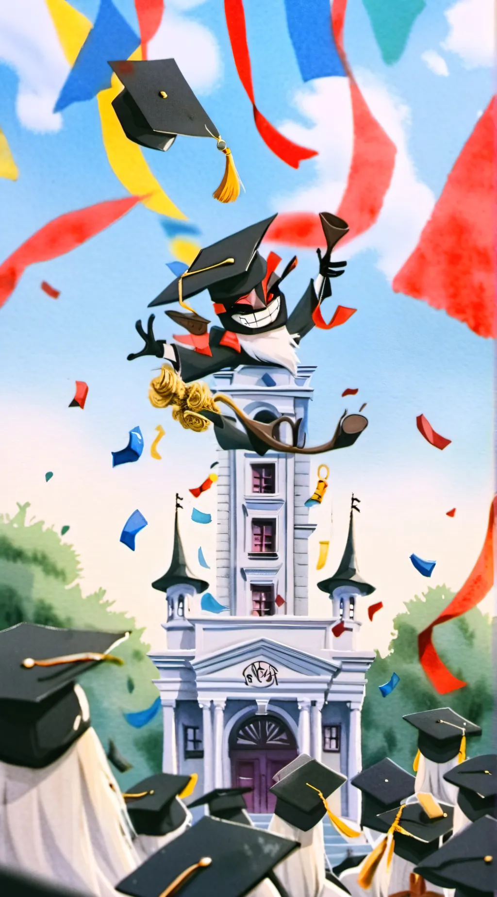 ai character: radioapple background