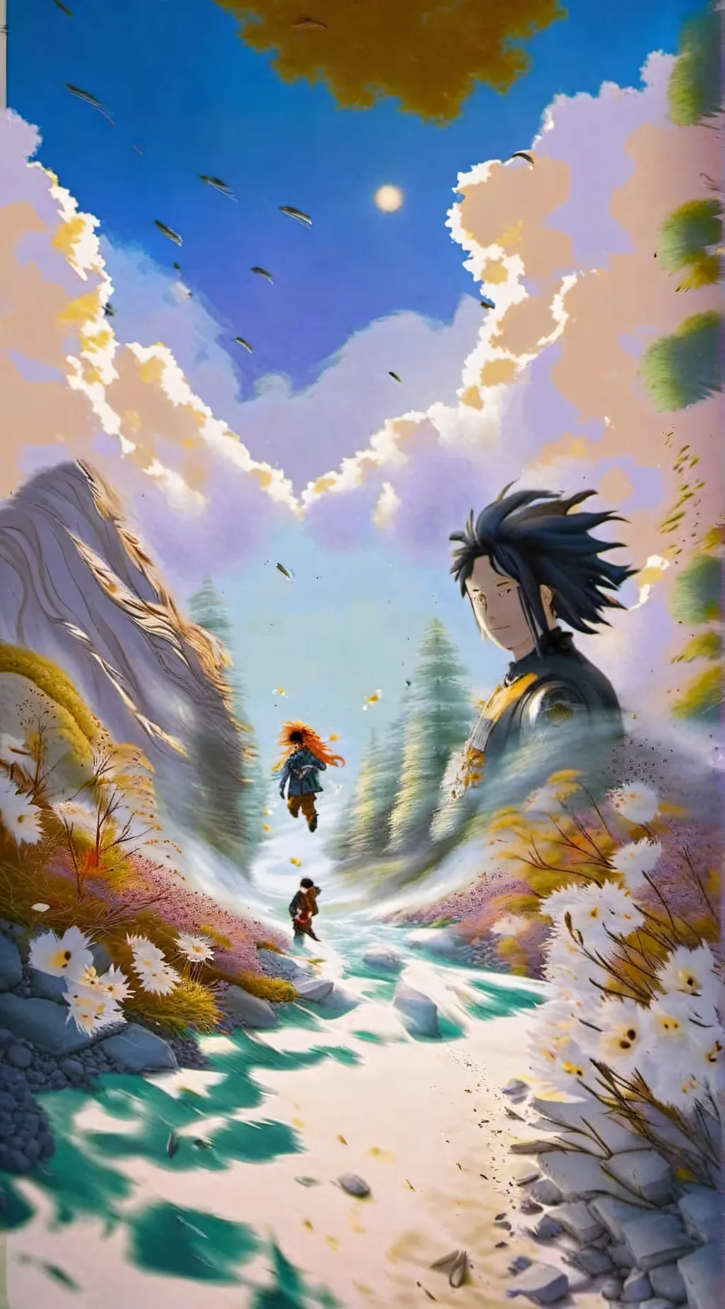 ai character: hello  background