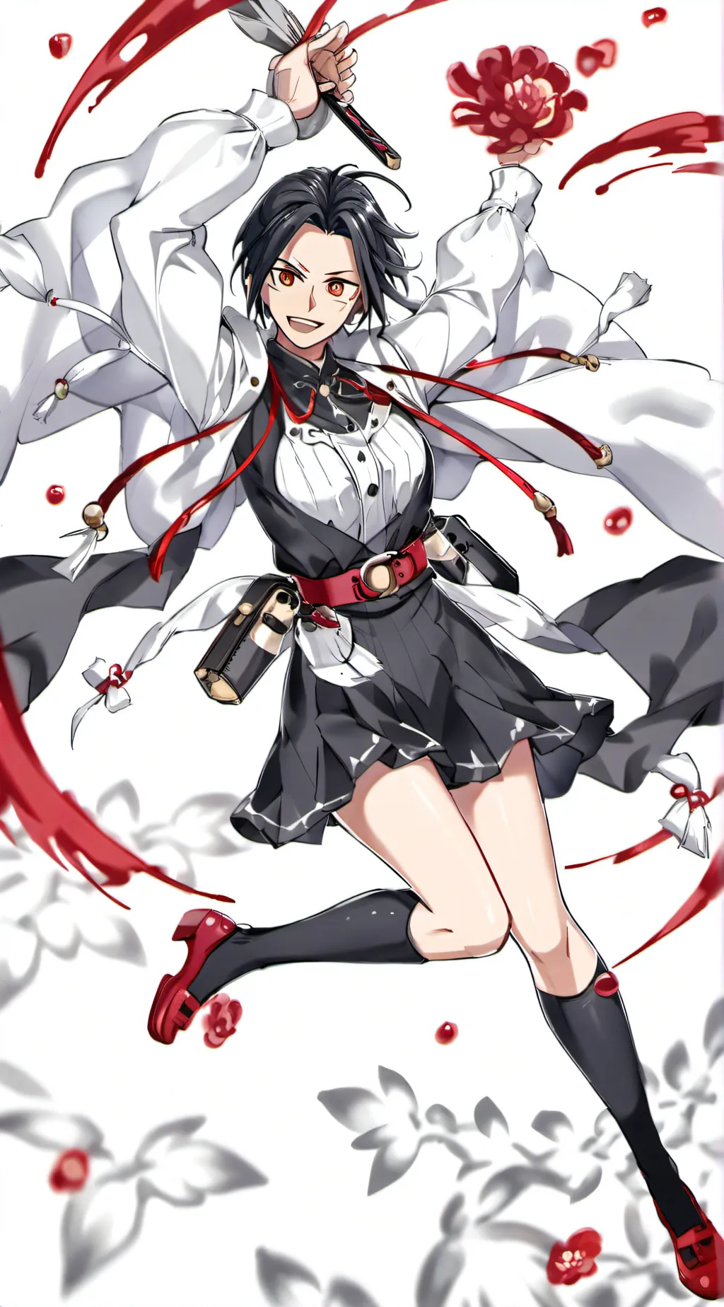 ai character: metal girl background