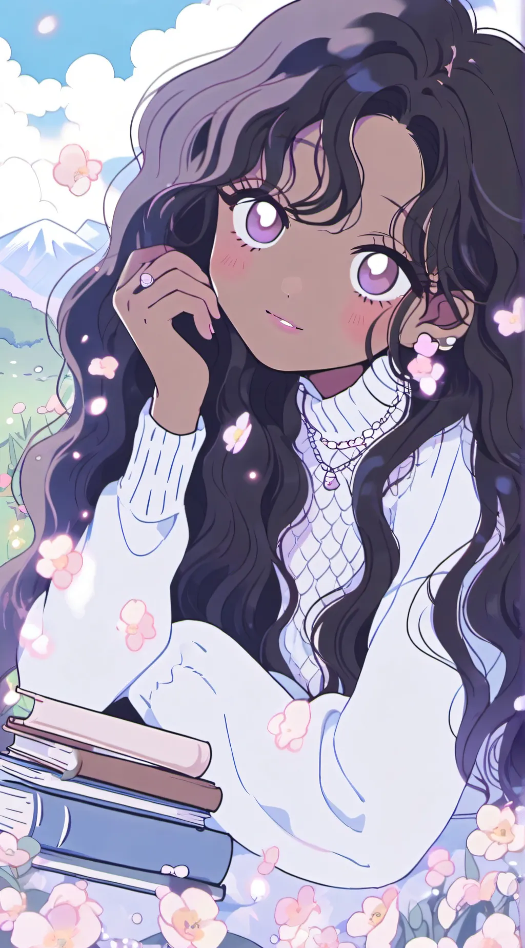 ai character: Luna background