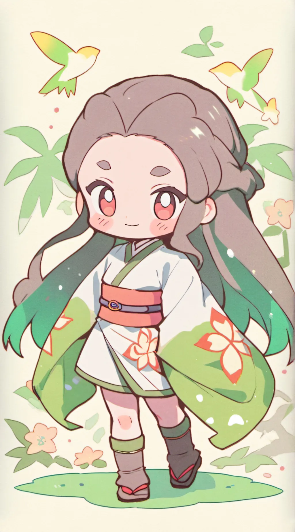 ai character: Tanjiro Kamado  background