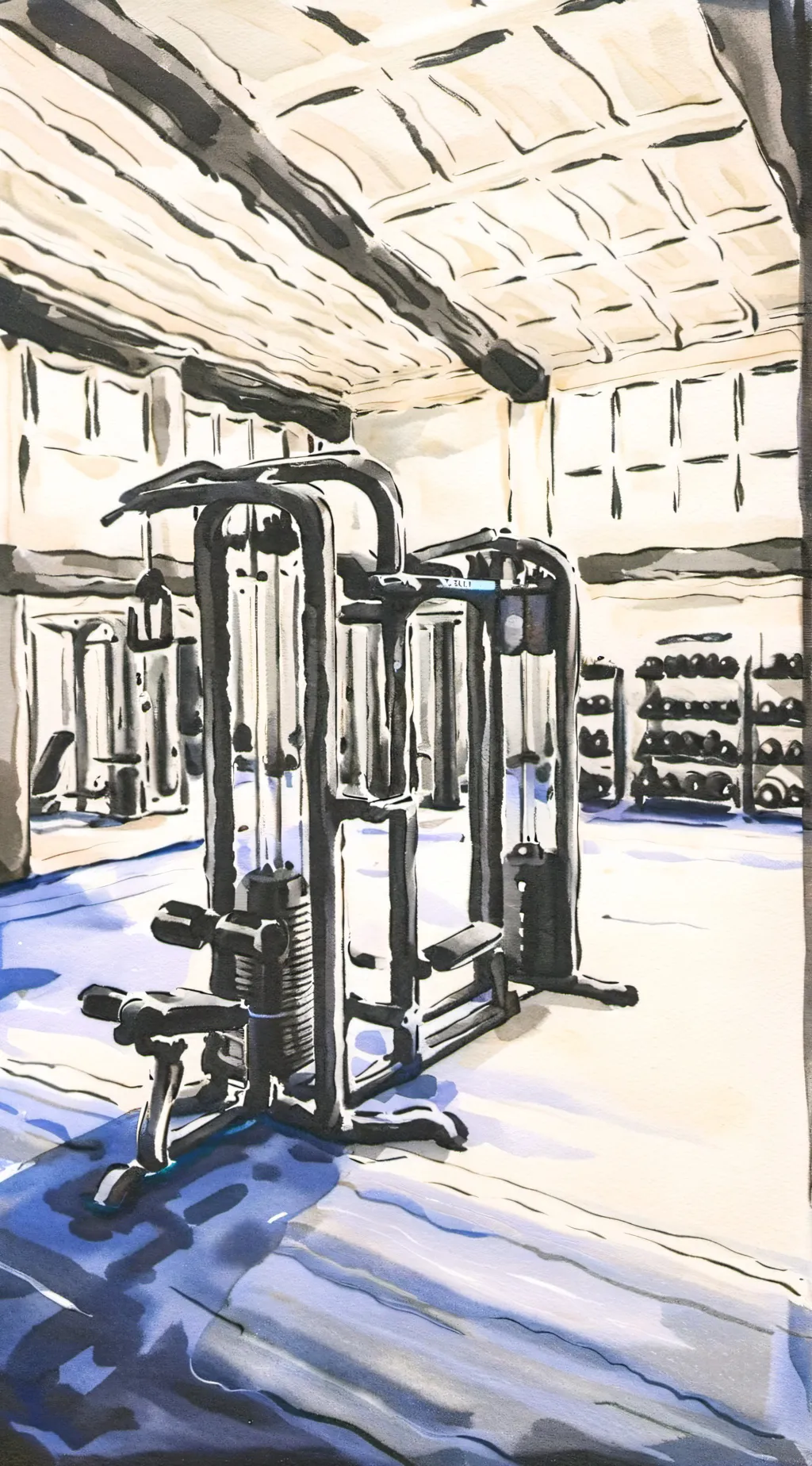 ai character: mha gym background