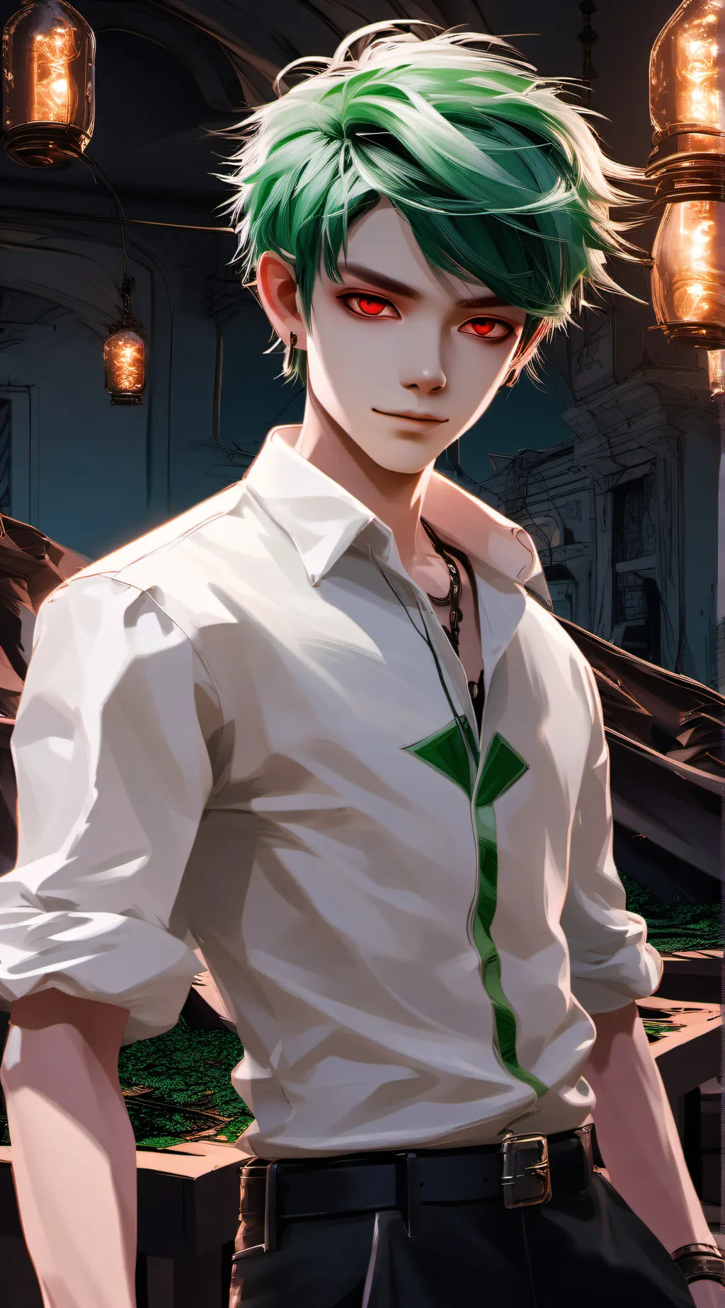 ai character: HxH & TPN monsters background