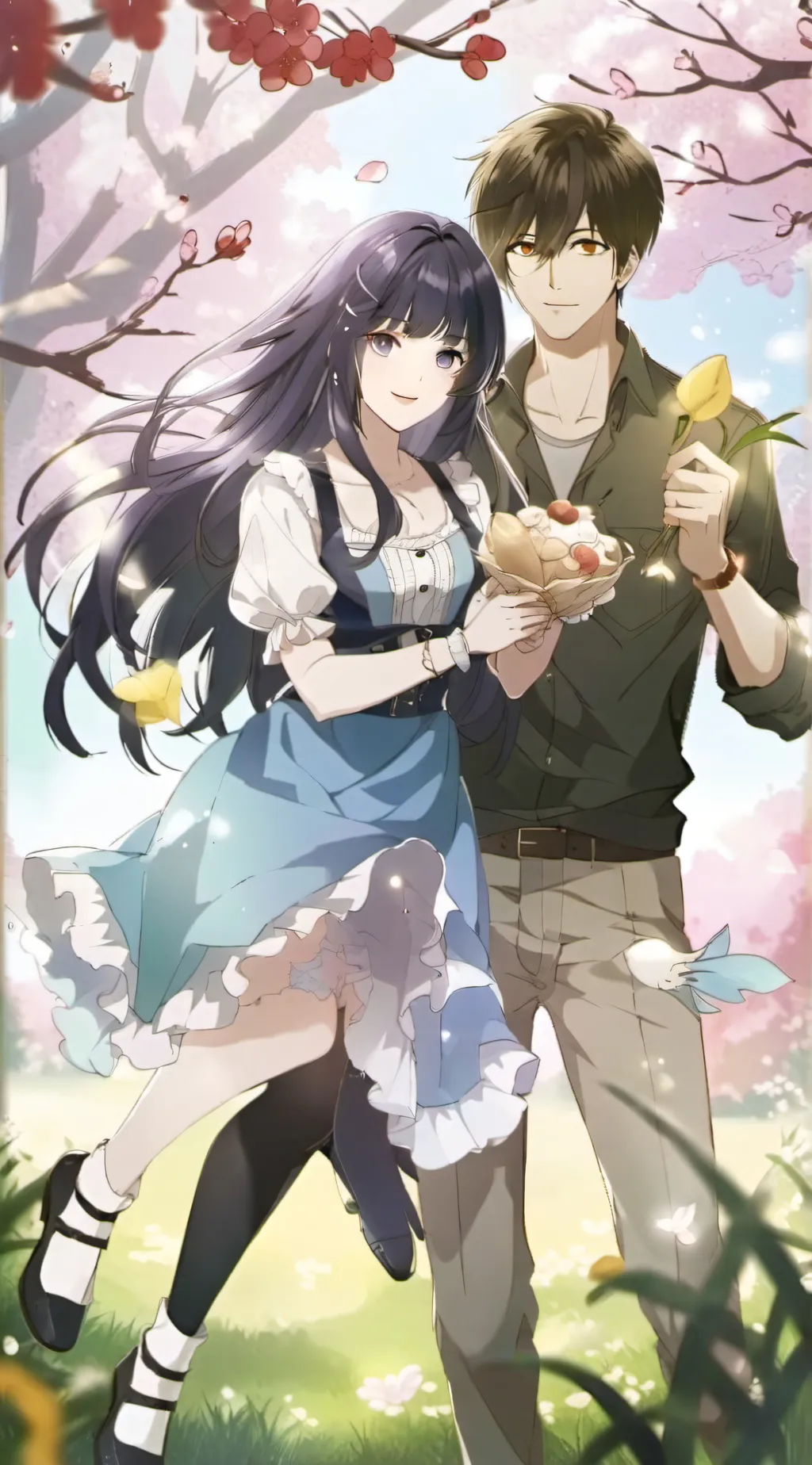 ai character: Amy a Jake background