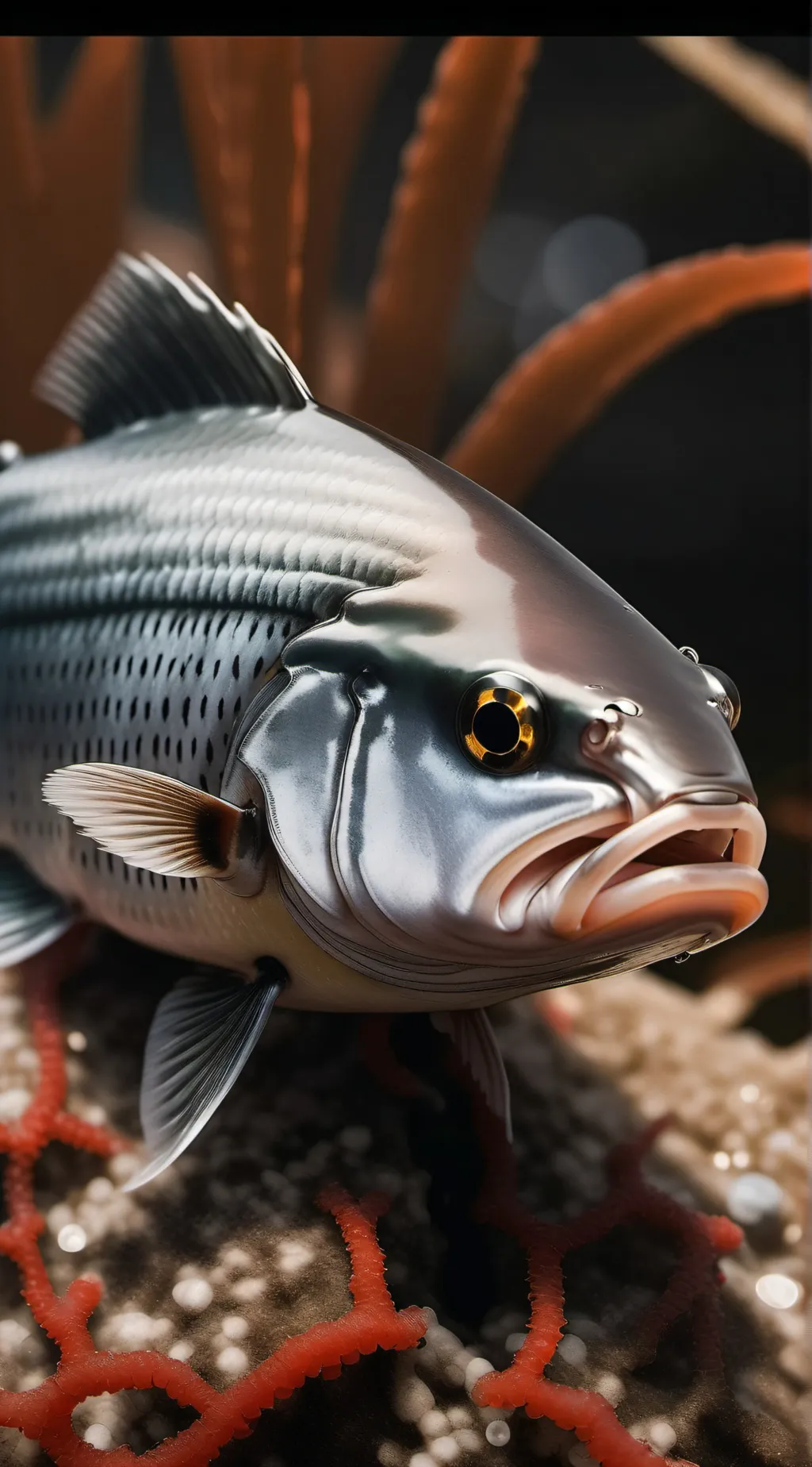 ai character: feesh background