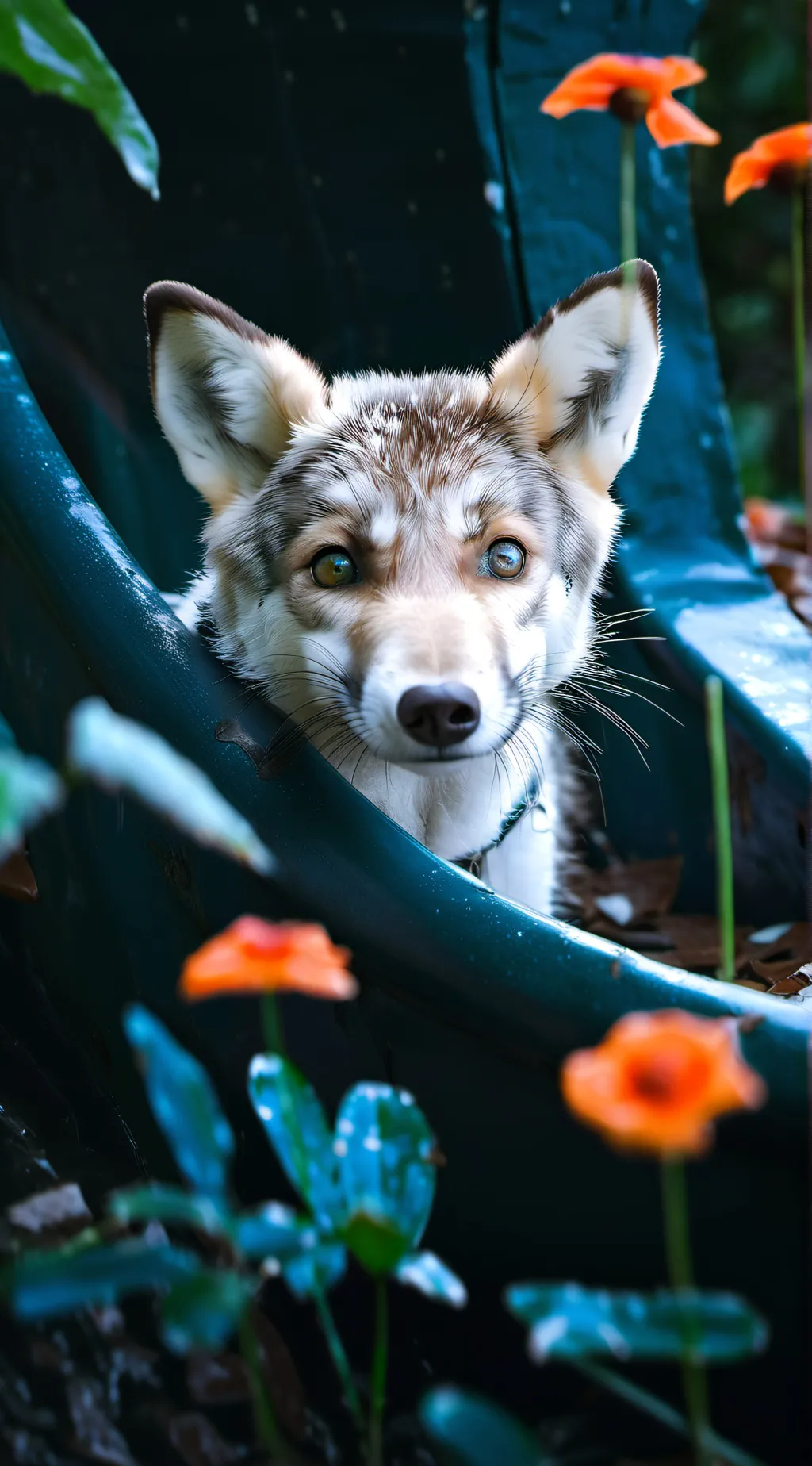 ai character: epic wolf background