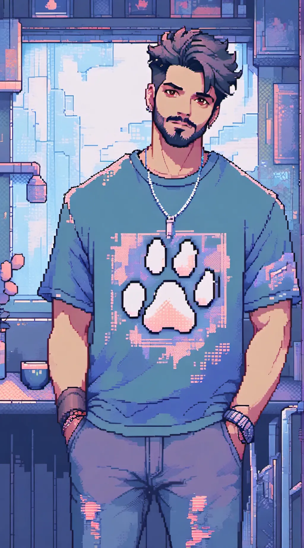 ai character: animal rescuer  background