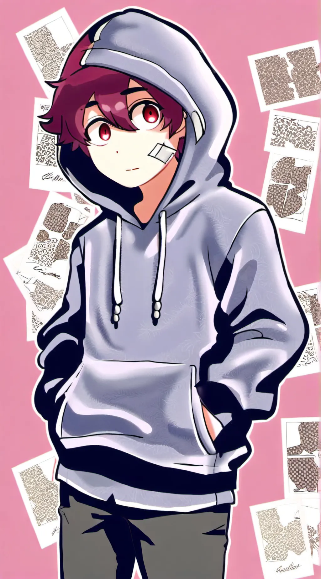 ai character: Embarrassment background