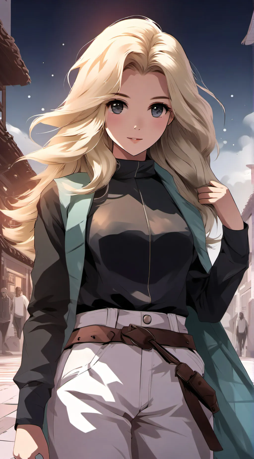 ai character: autumn background