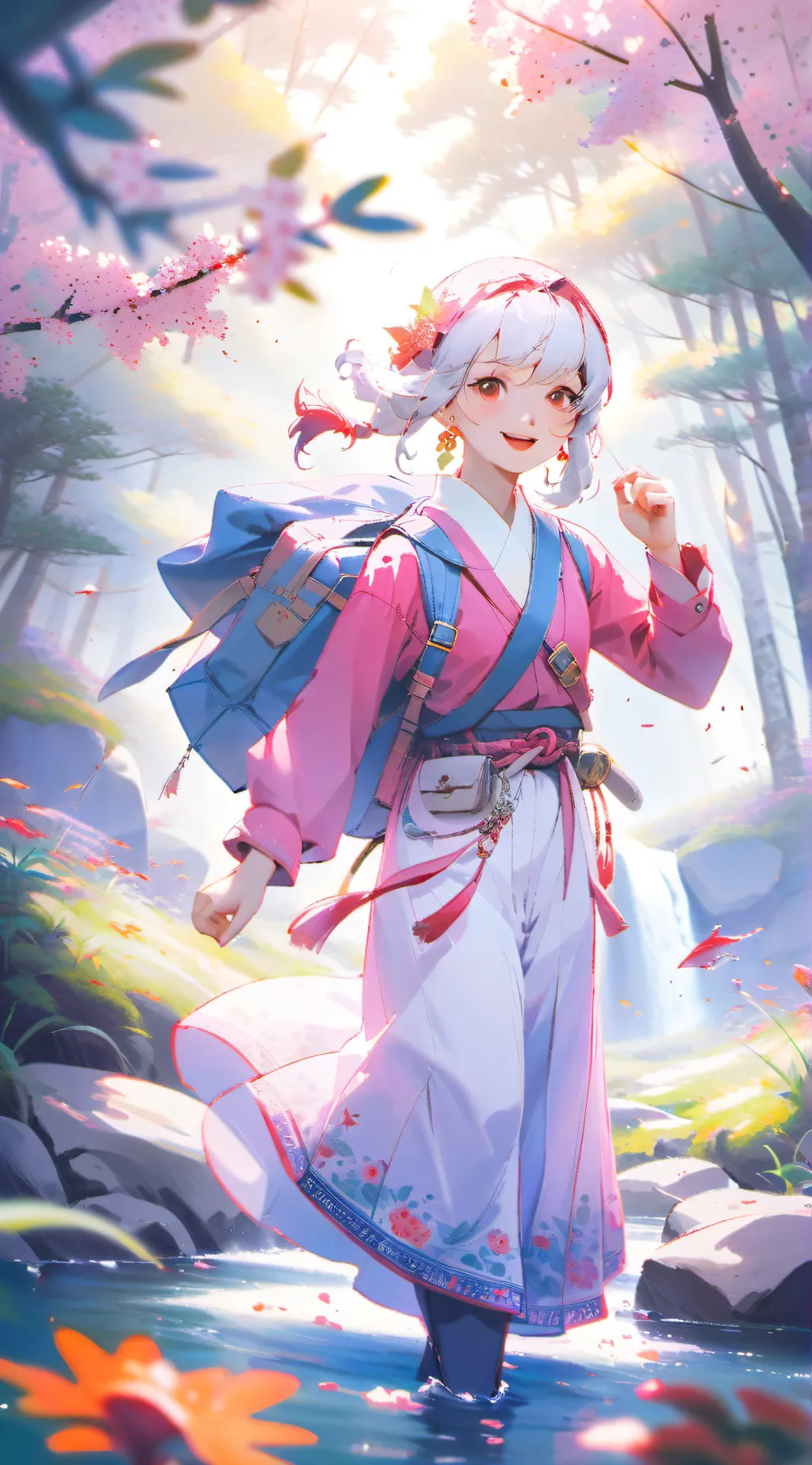 ai character: Rose background