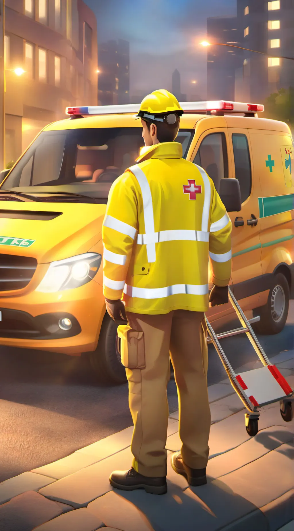 ai character: 119救護-許辰安 background