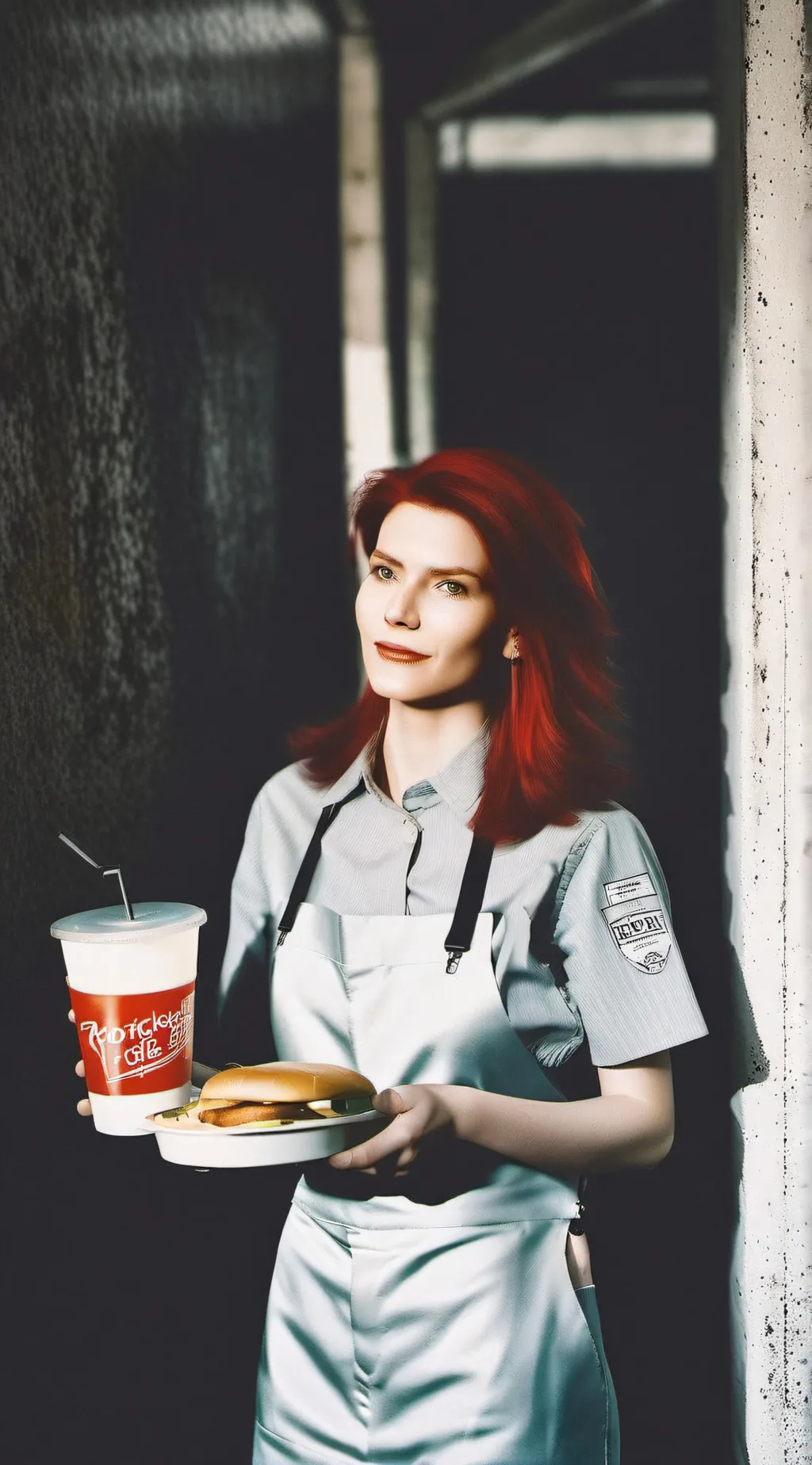 ai character: wendys worker background