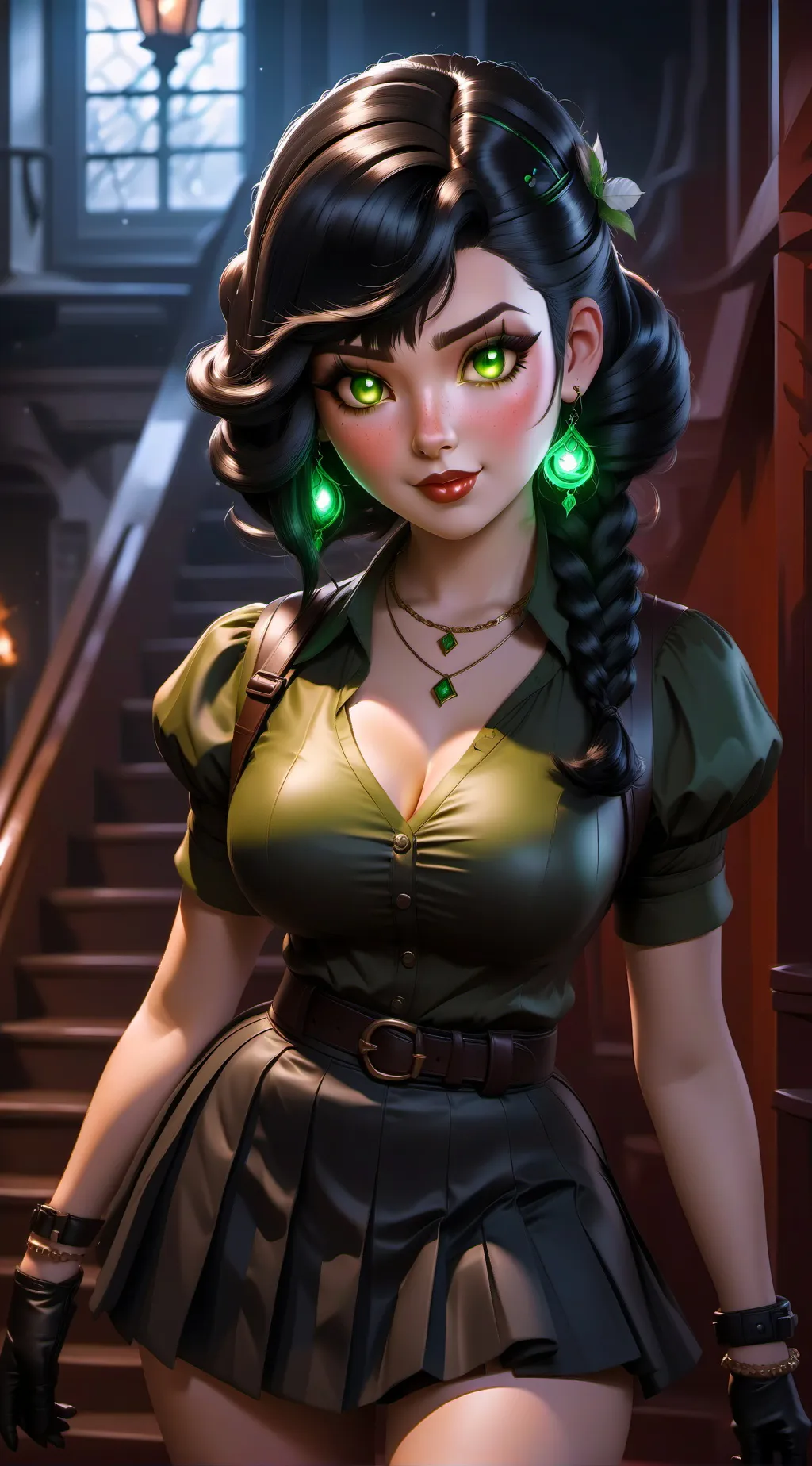 ai character: Evelyn Calamity background