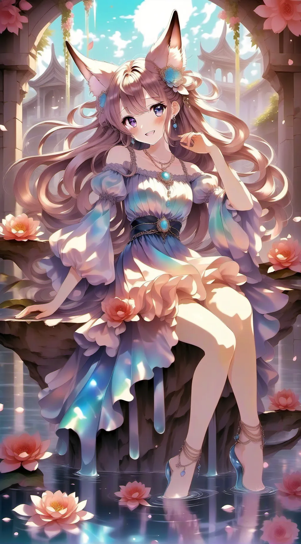 ai character: Queen of gacha hea background