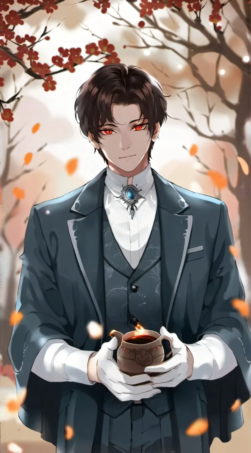 ai character: muzan  background