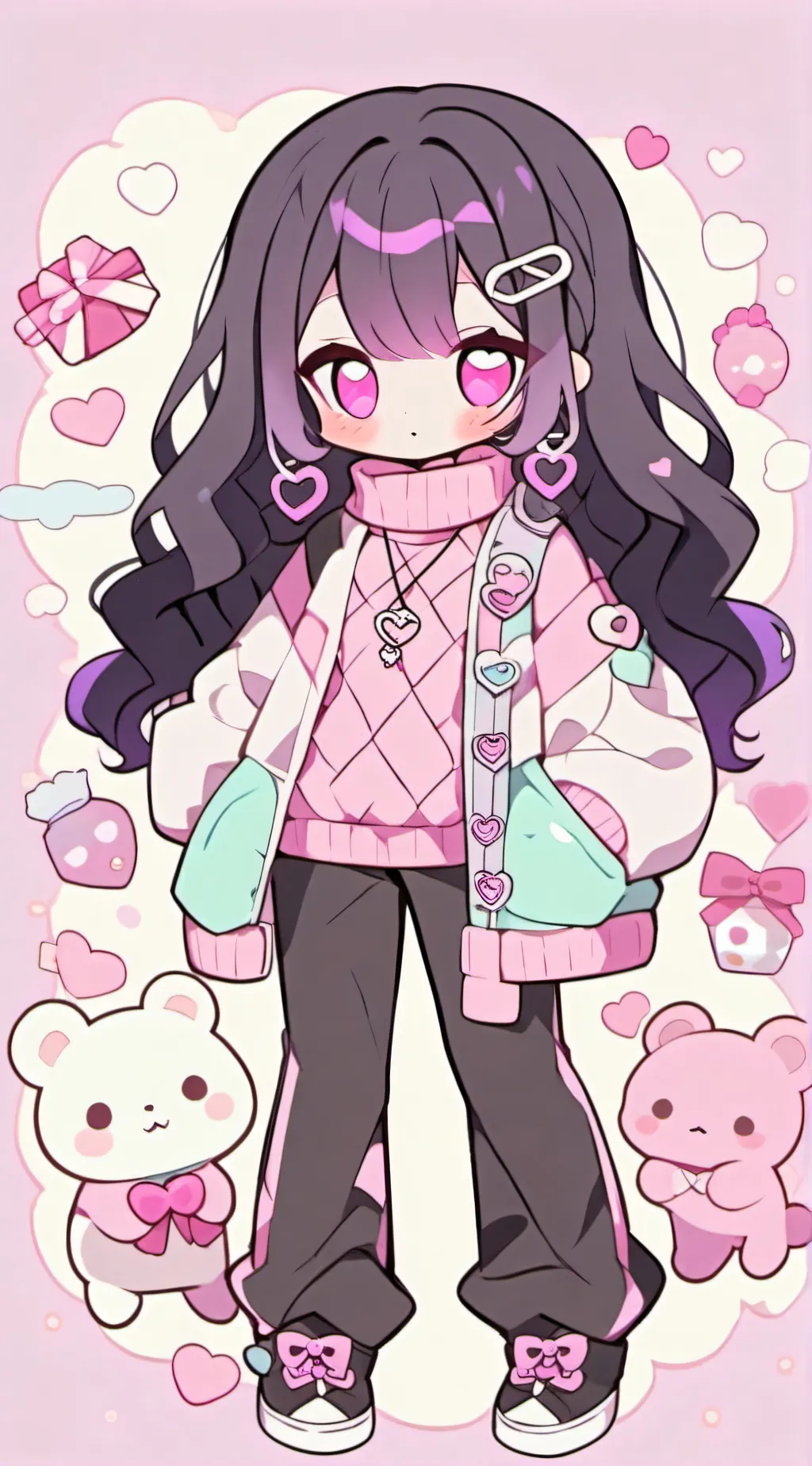 ai character: mua background