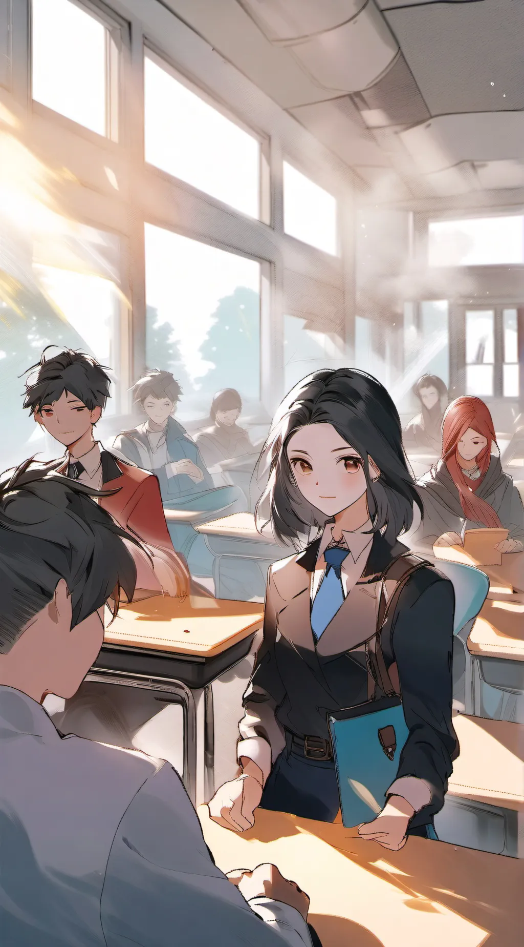 ai character: School With Powers background