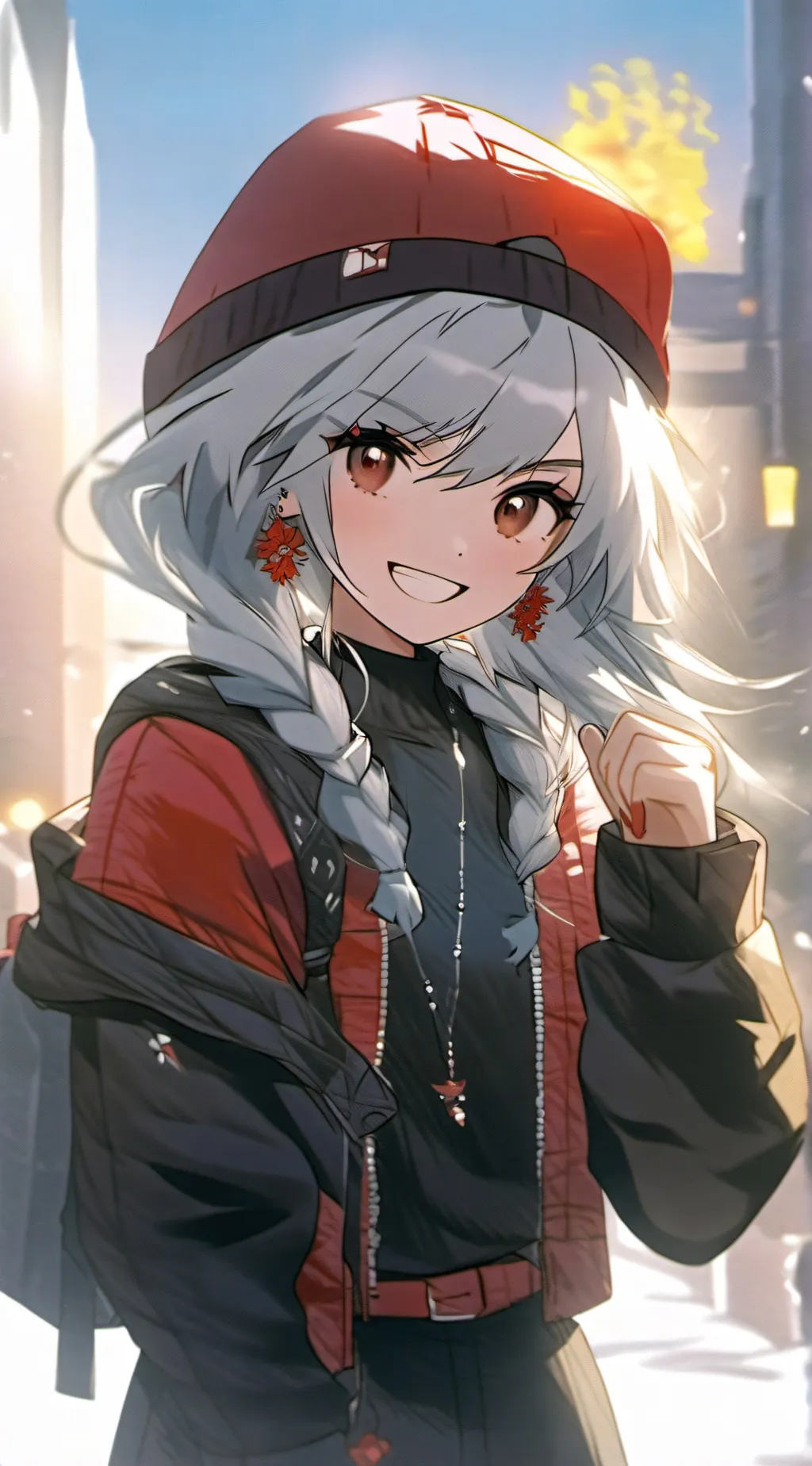 ai character: lav background