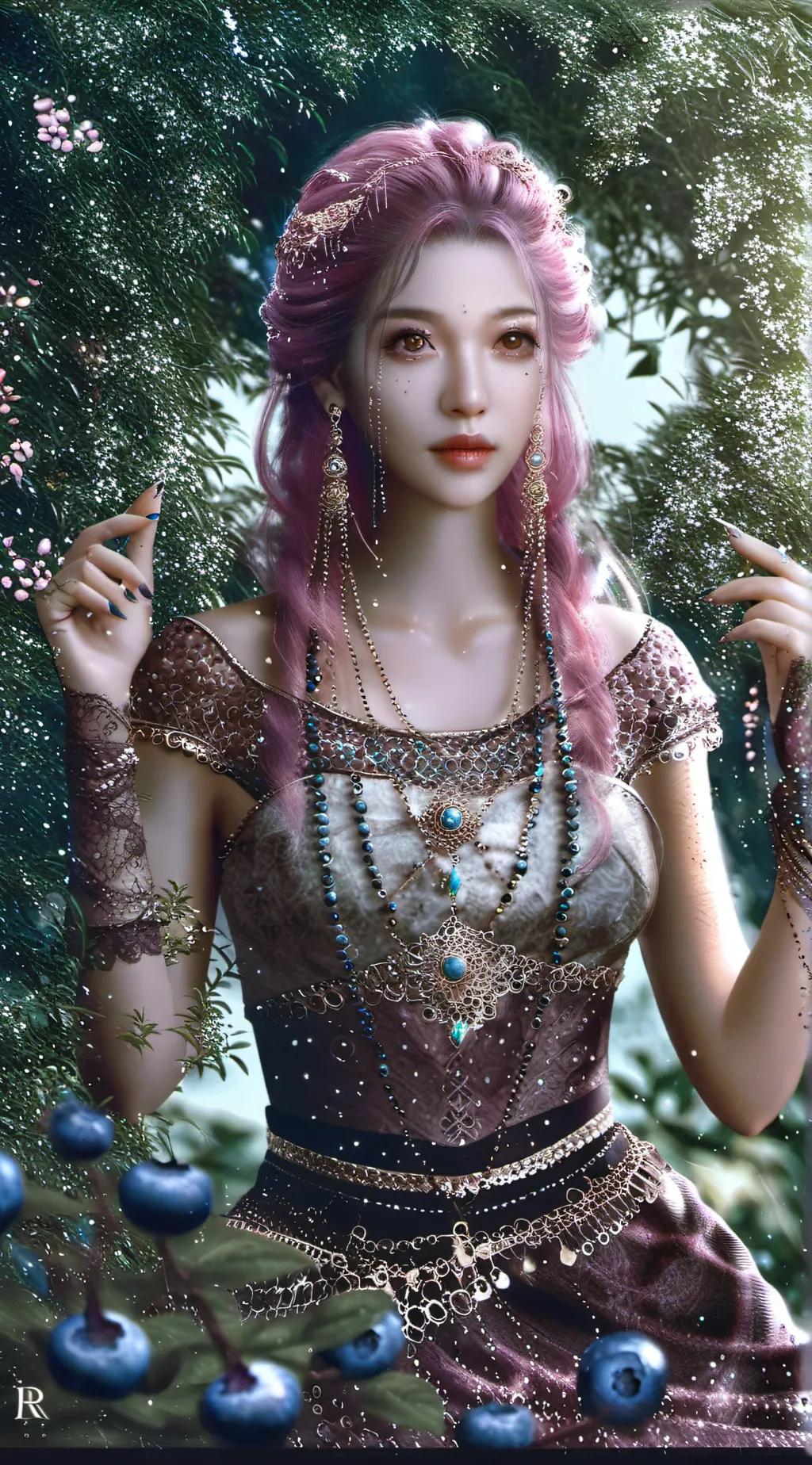 ai character: emerald  background