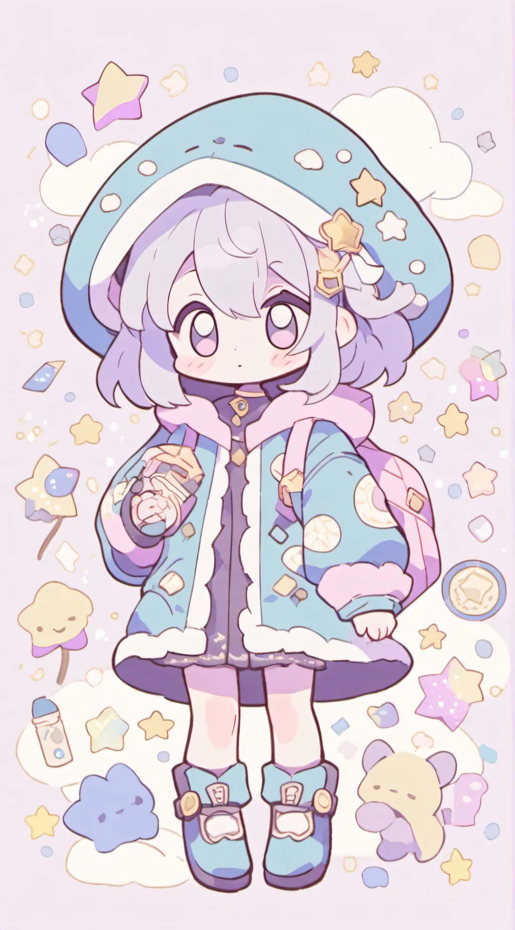 ai character: astro the monn background