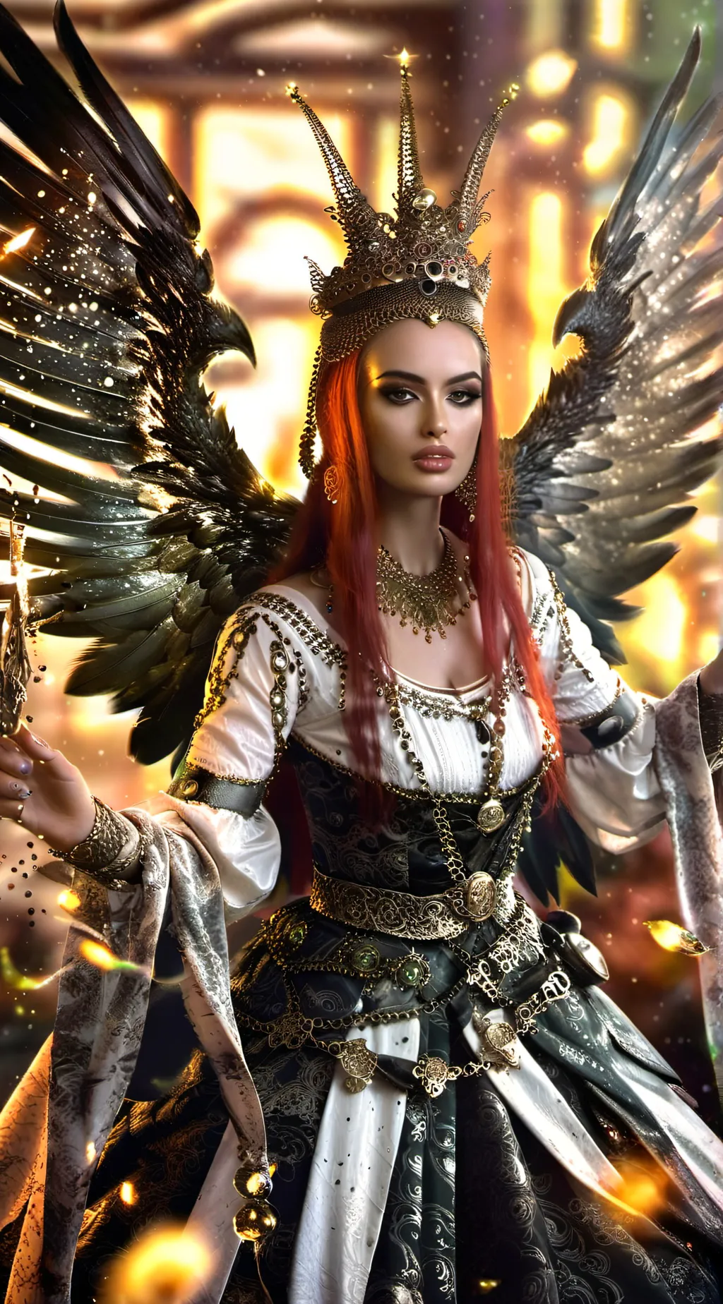 ai character: witch  Natasha  background