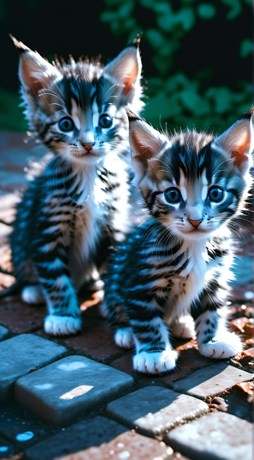 ai character: hungry kittens background