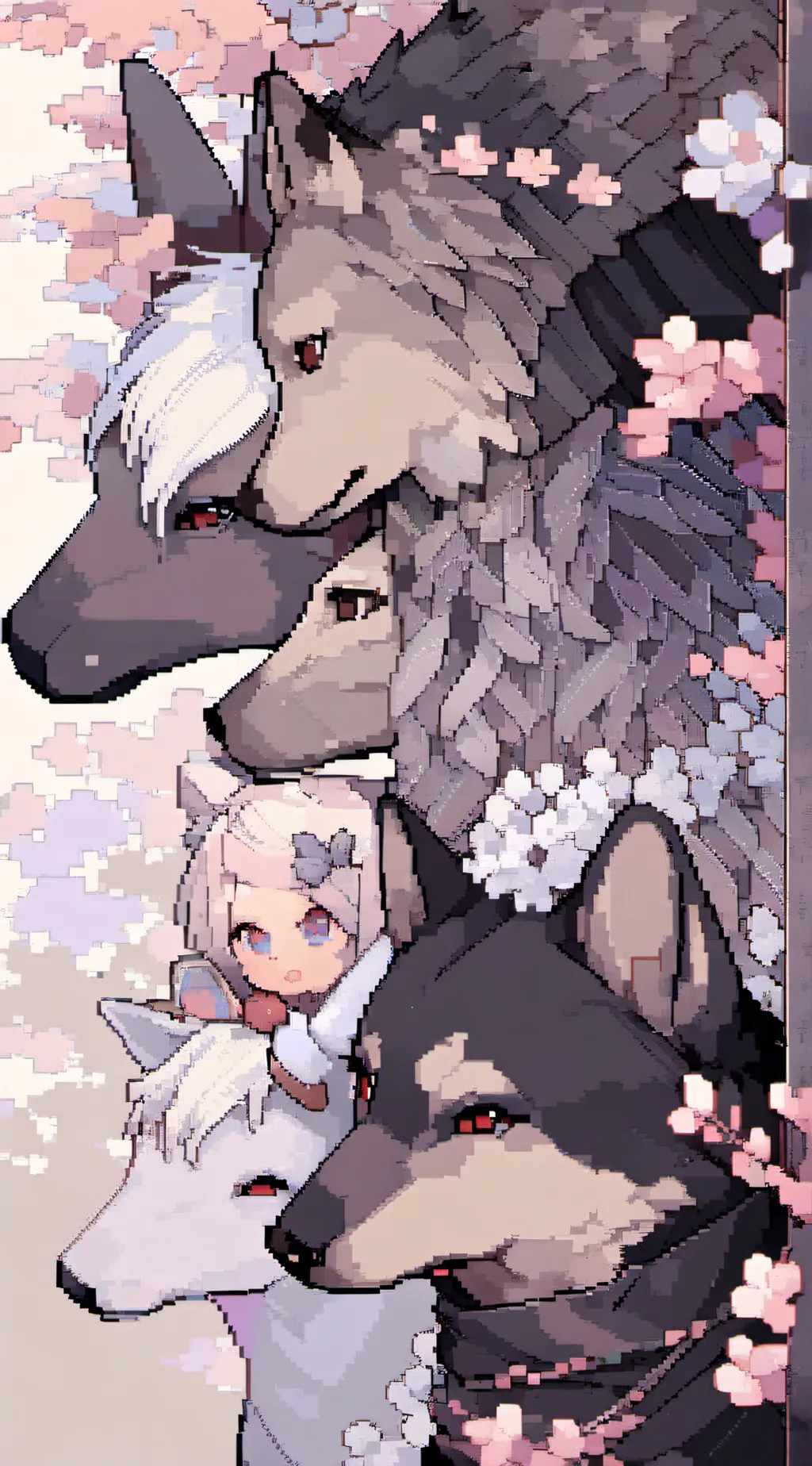 ai character: LOST ALPHA WOLF background