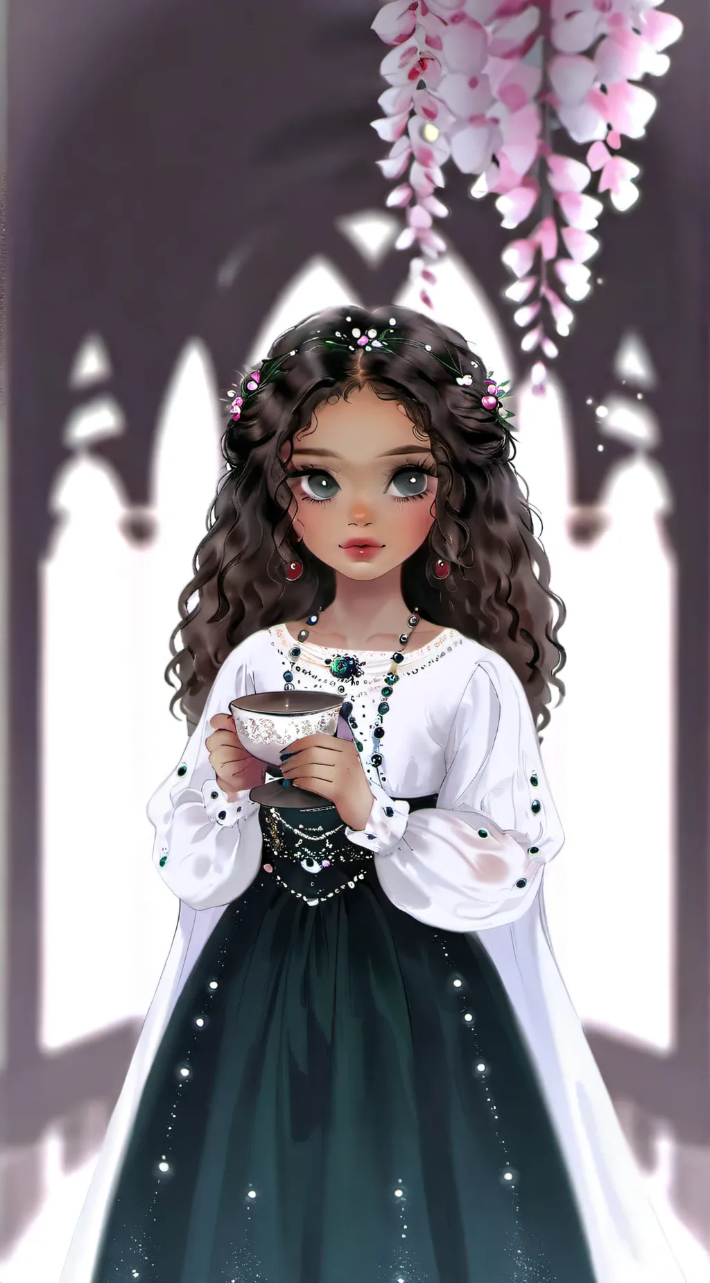 ai character: amethyst background