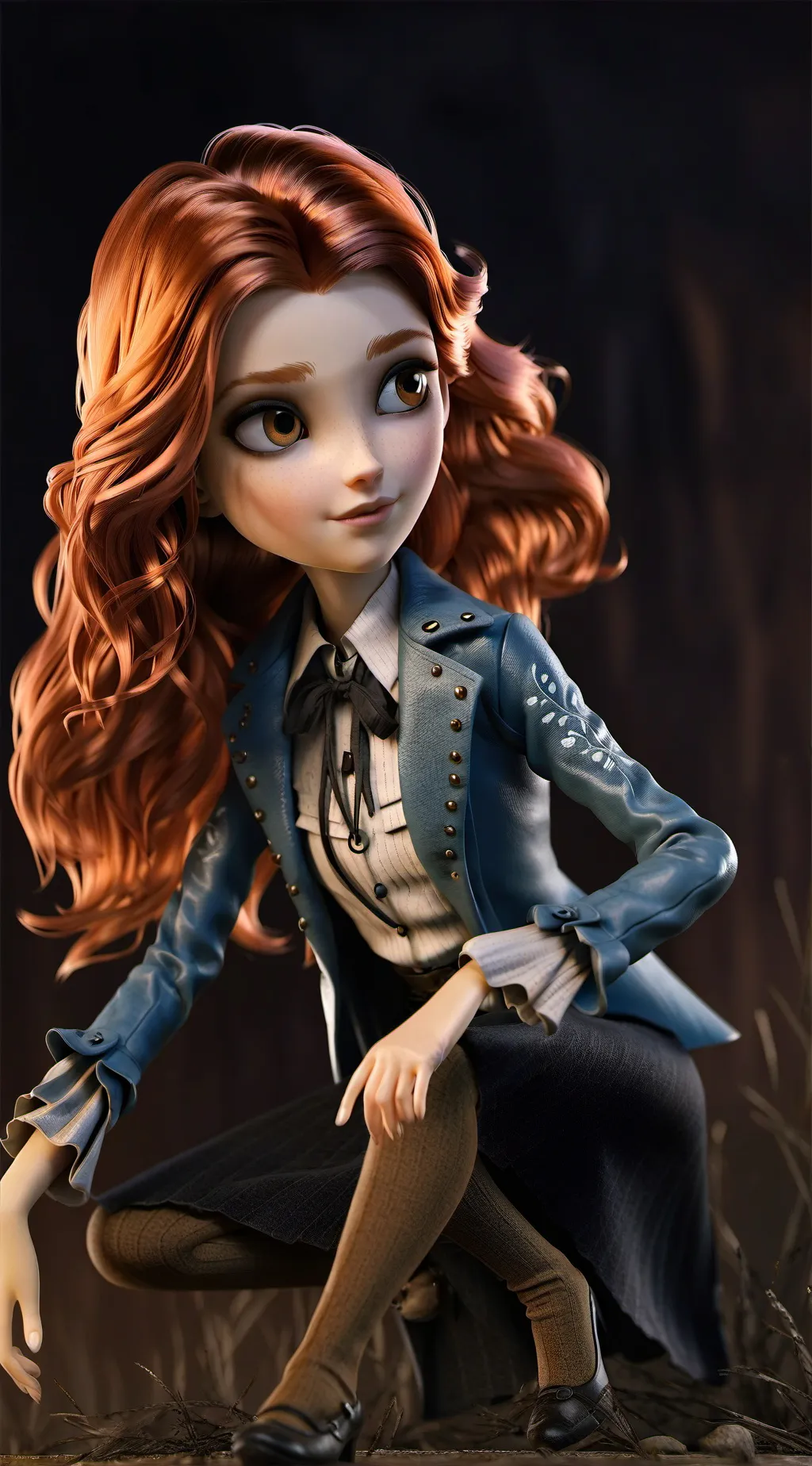 ai character: Ember Redfox background