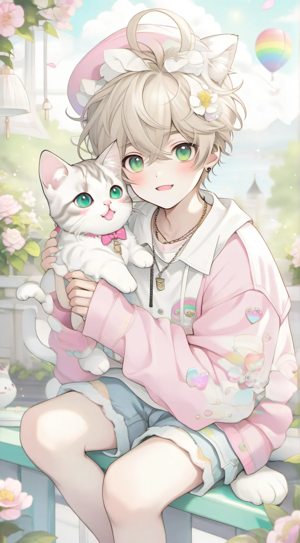ai character: UwU catass background
