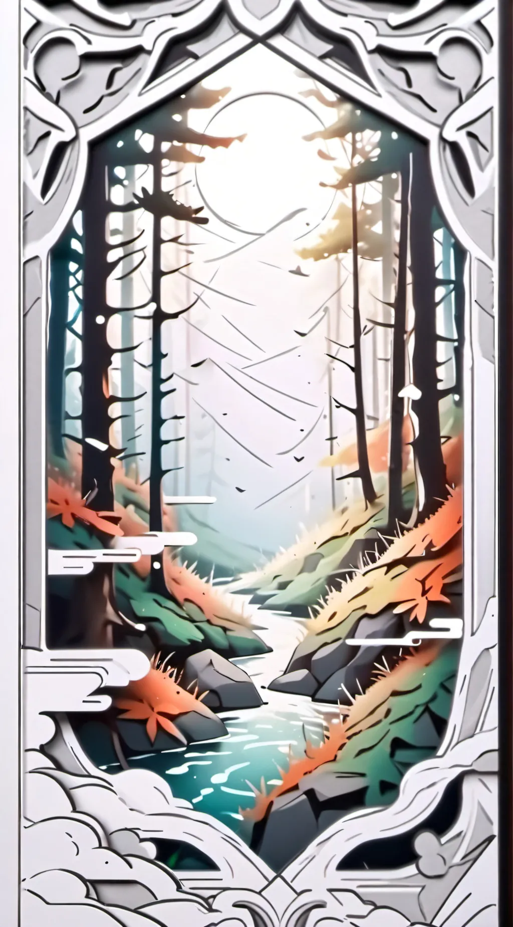 ai character: Perfect family...  background