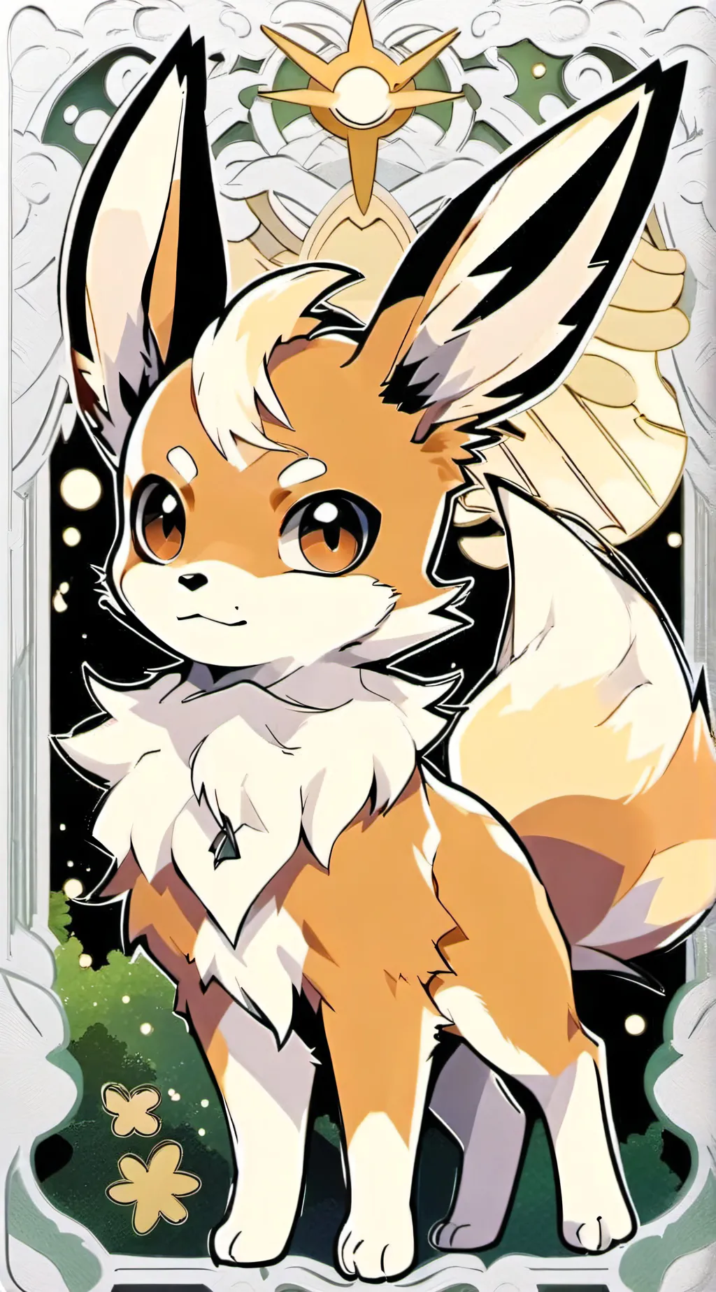 ai character: eebee background