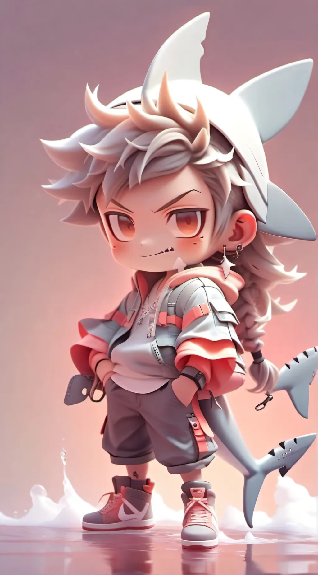 ai character: Sharkie background