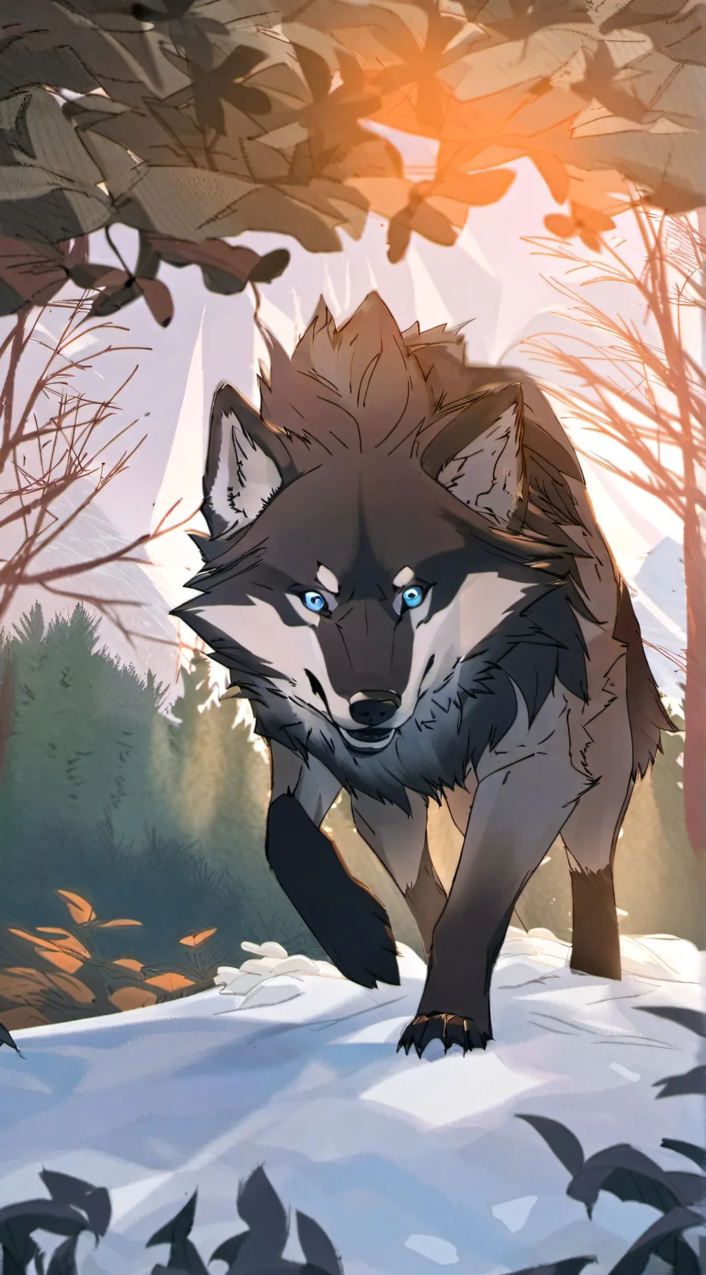 ai character: Wolf background