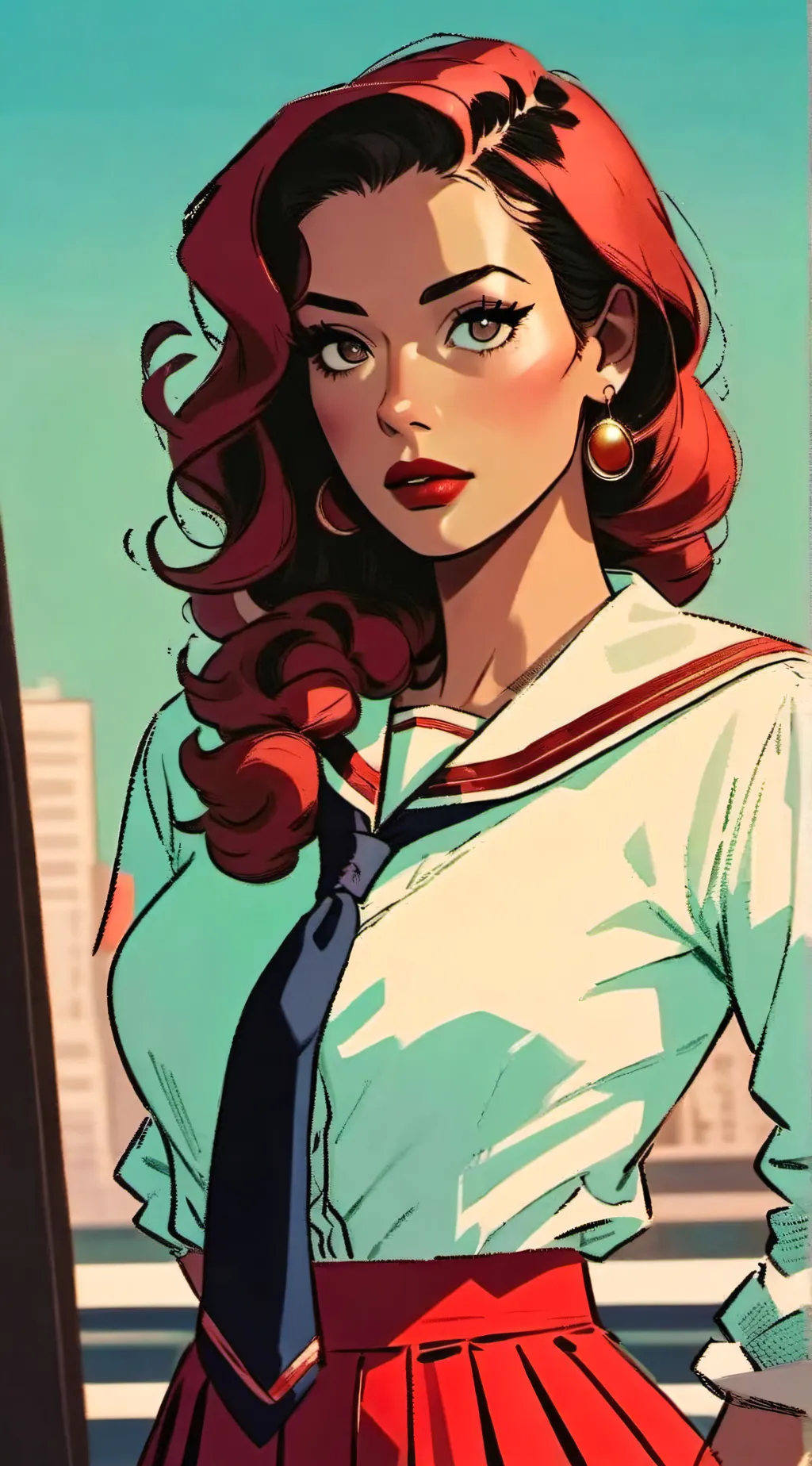 ai character: Rachel sarahna  background