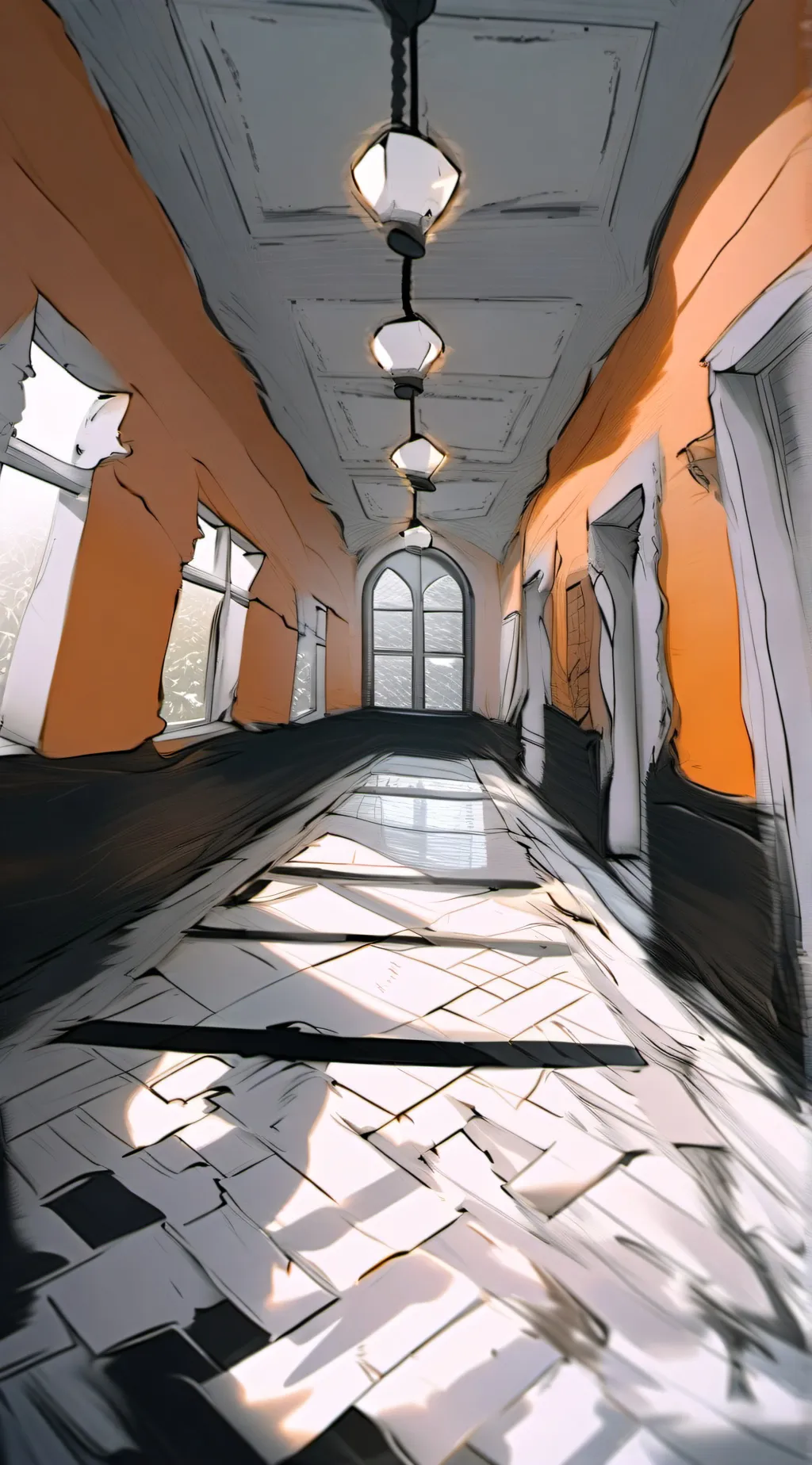 ai character: Walls background