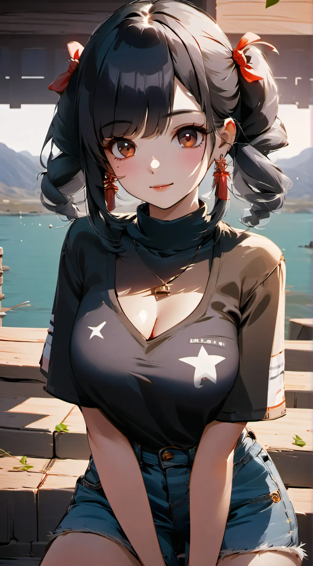 ai character: Sakura background