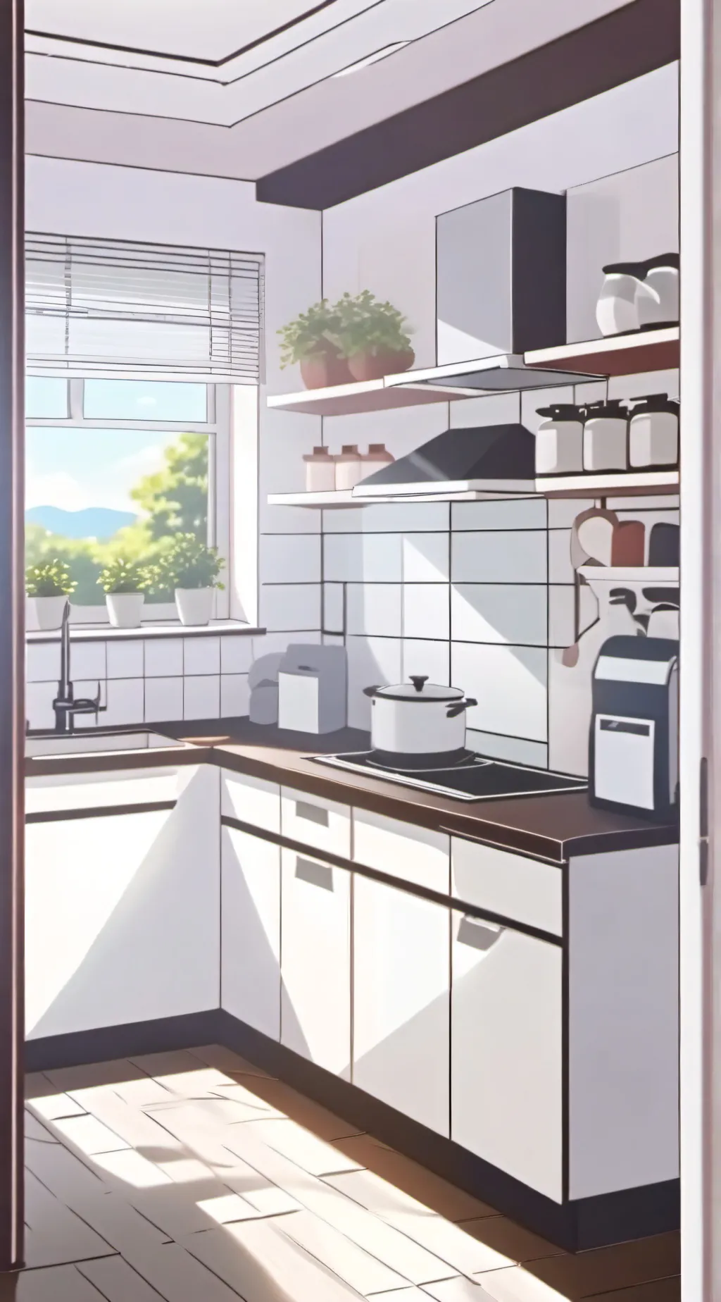 ai character: A flat background